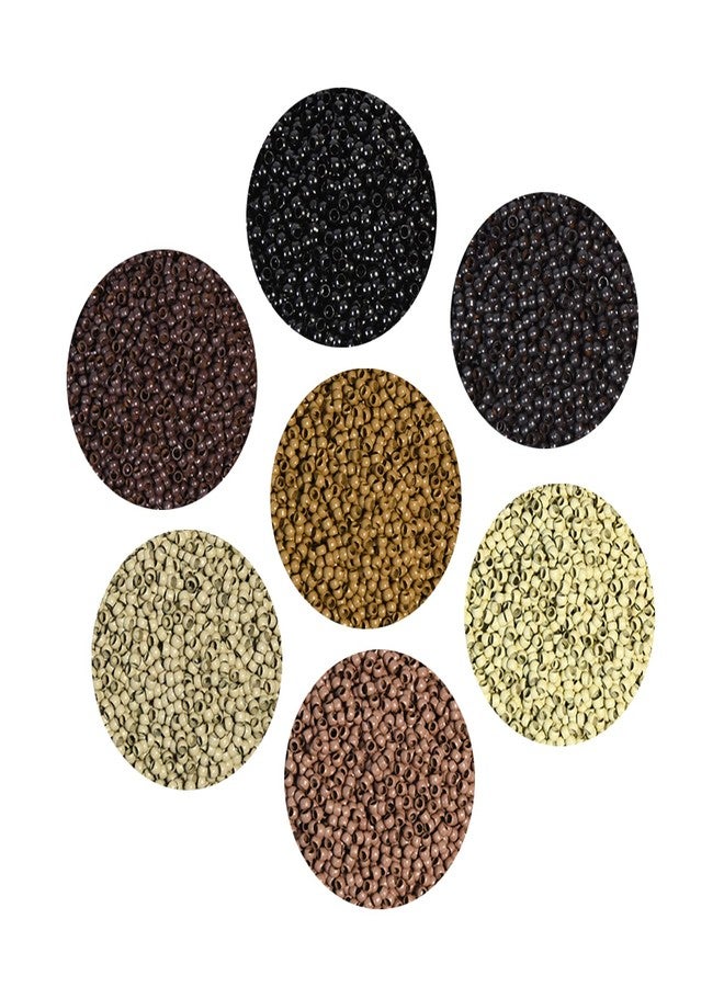 ياتشيو 500 قطعة من حلقات النانو 3.0 مم، خرز دقيق، بطانة غير سيليكونية، حلقات نحاسية لوصلات الشعر الطرفية ووصلات الشعر اللامعة (أسود) - Image 1